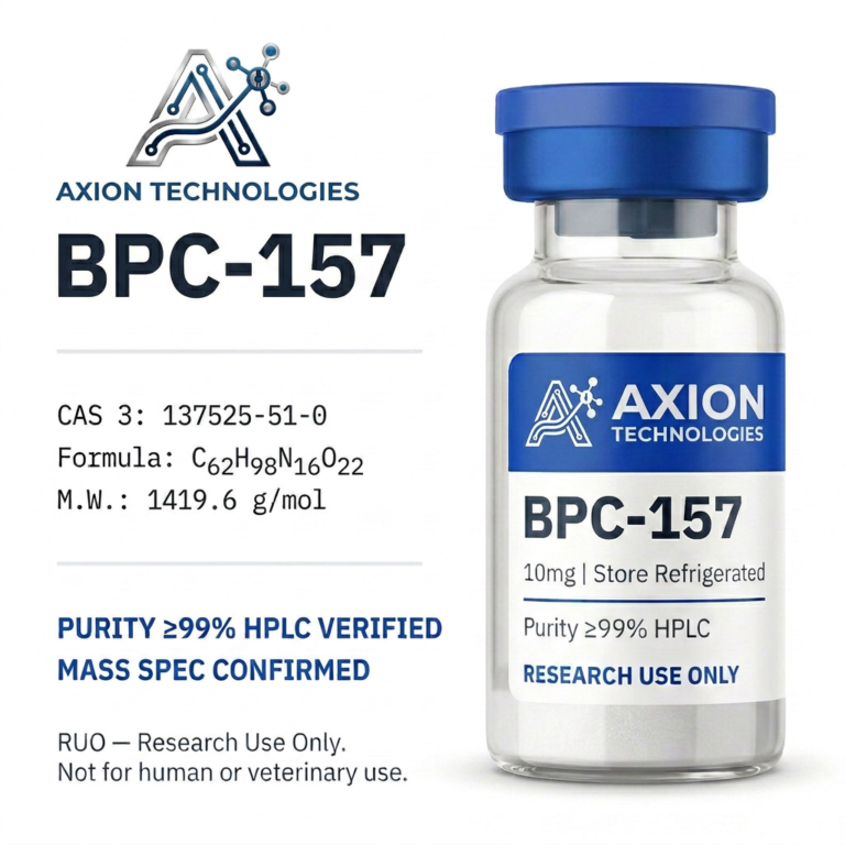 BPC-157 para pesquisa laboratorial - Axion Peptides