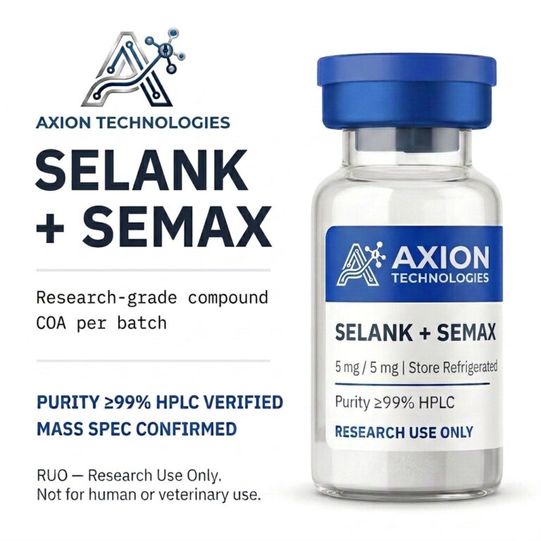 Selank + Semax para pesquisa laboratorial - Axion Peptides